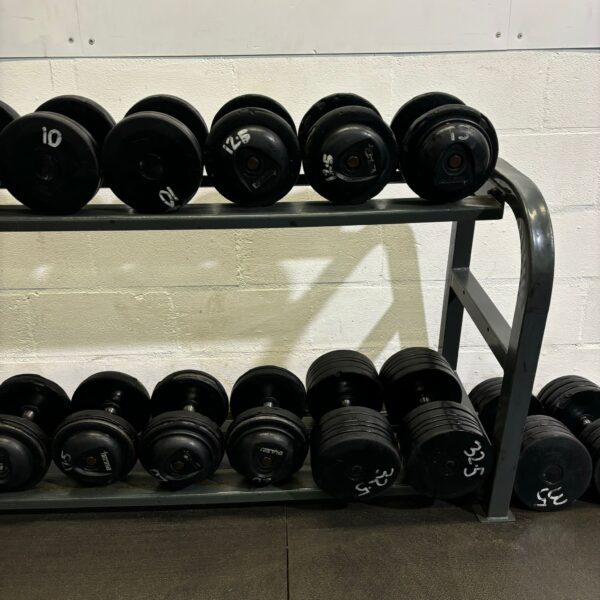 Pulse Fitness Rubber Dumbbell Set 7.5kg - 35kg - Image 3